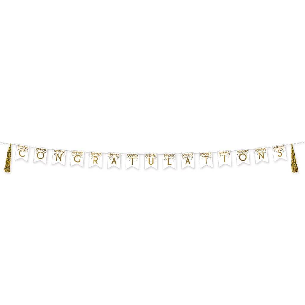 Streamer Congratulations Tassel 12in x 13ft