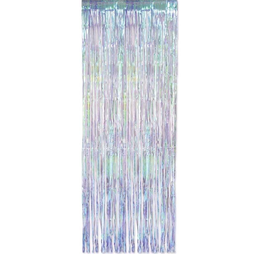 Iridescent Fringe Curtain 1-Ply 8ft x 3ft