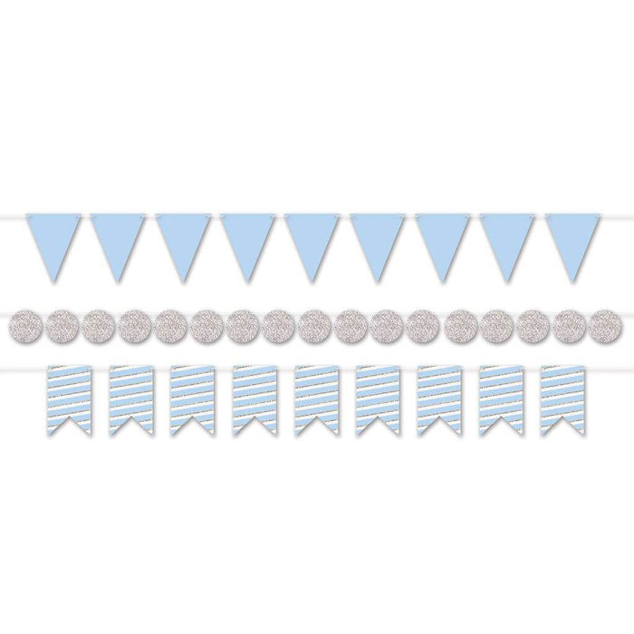 Mini Streamer Kit 6in x 18ft Blue/Silver