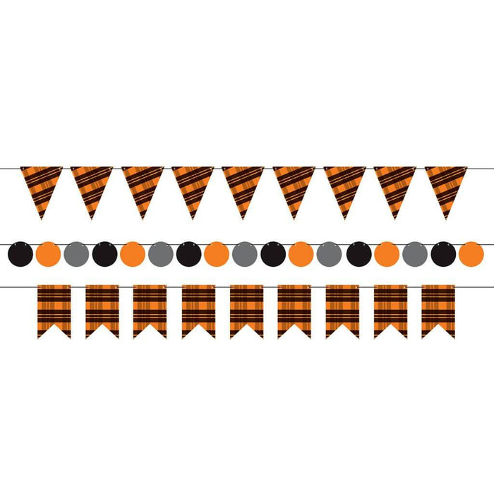 Mini Streamer Kit 6in x 18ft Orange/Black