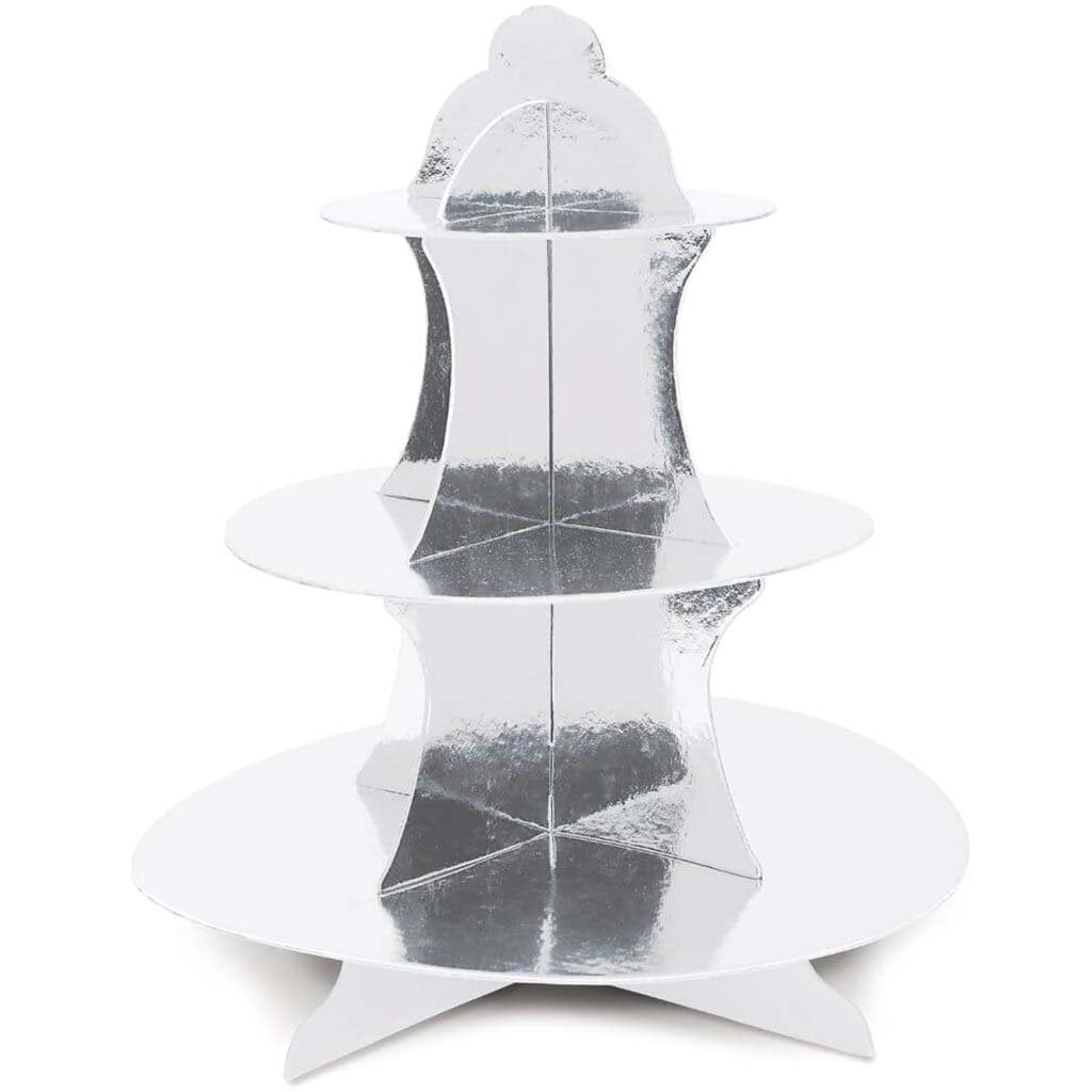 Cupcake Stand Metallic 13.5in