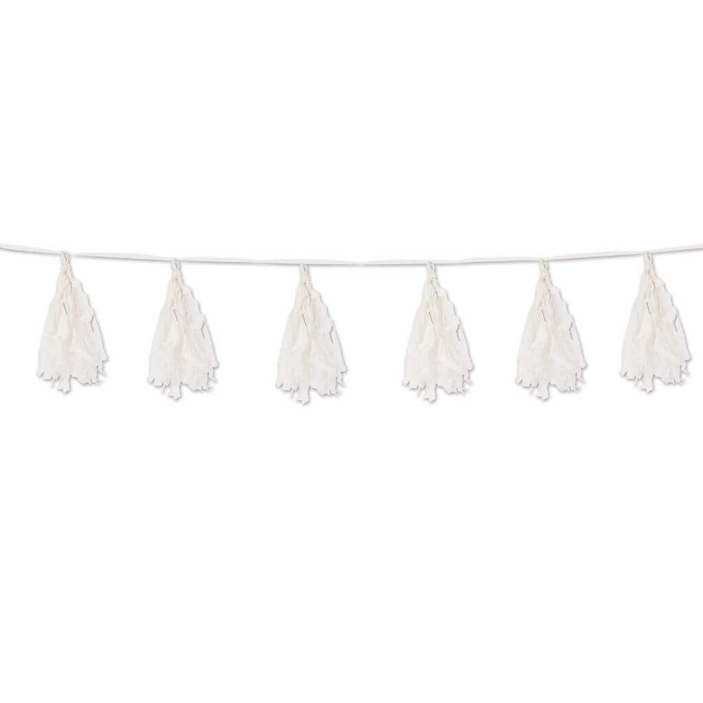 Tissue Tassel Garland  9.75in x 8ft