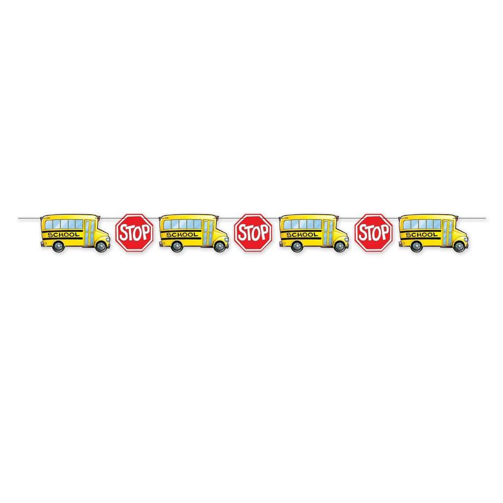 Streamer School Bus 6in x 8in