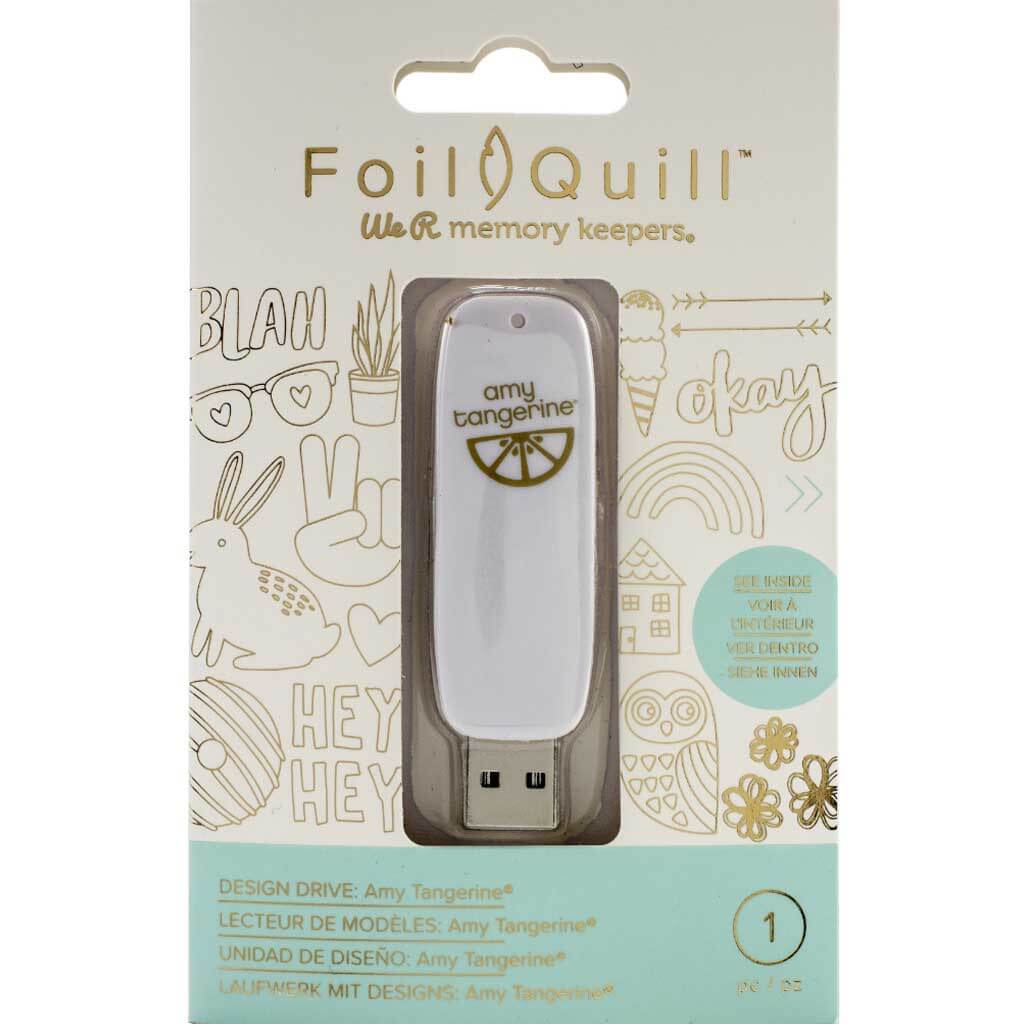 Foil Quill USB Artwork Drive Amy Tangerine