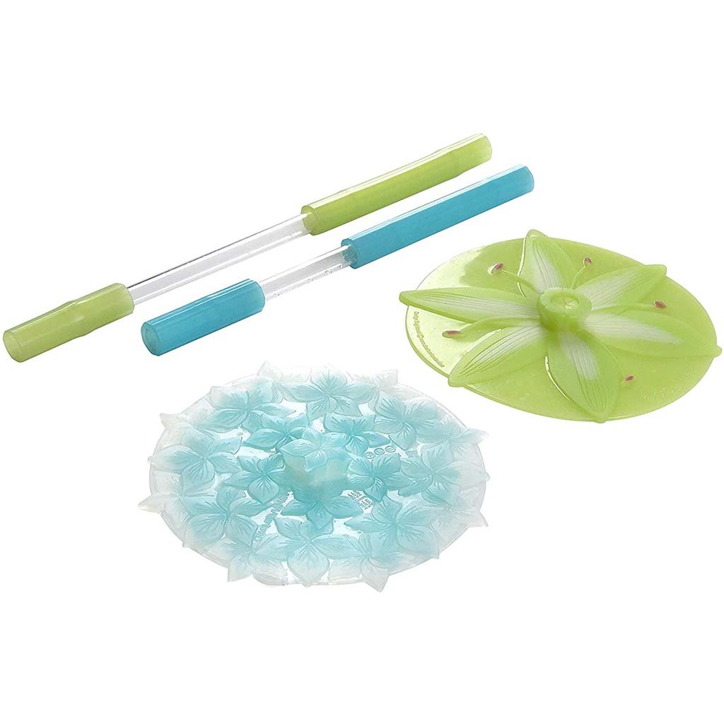 Blossom Silicone Drink Covers and Straws Set