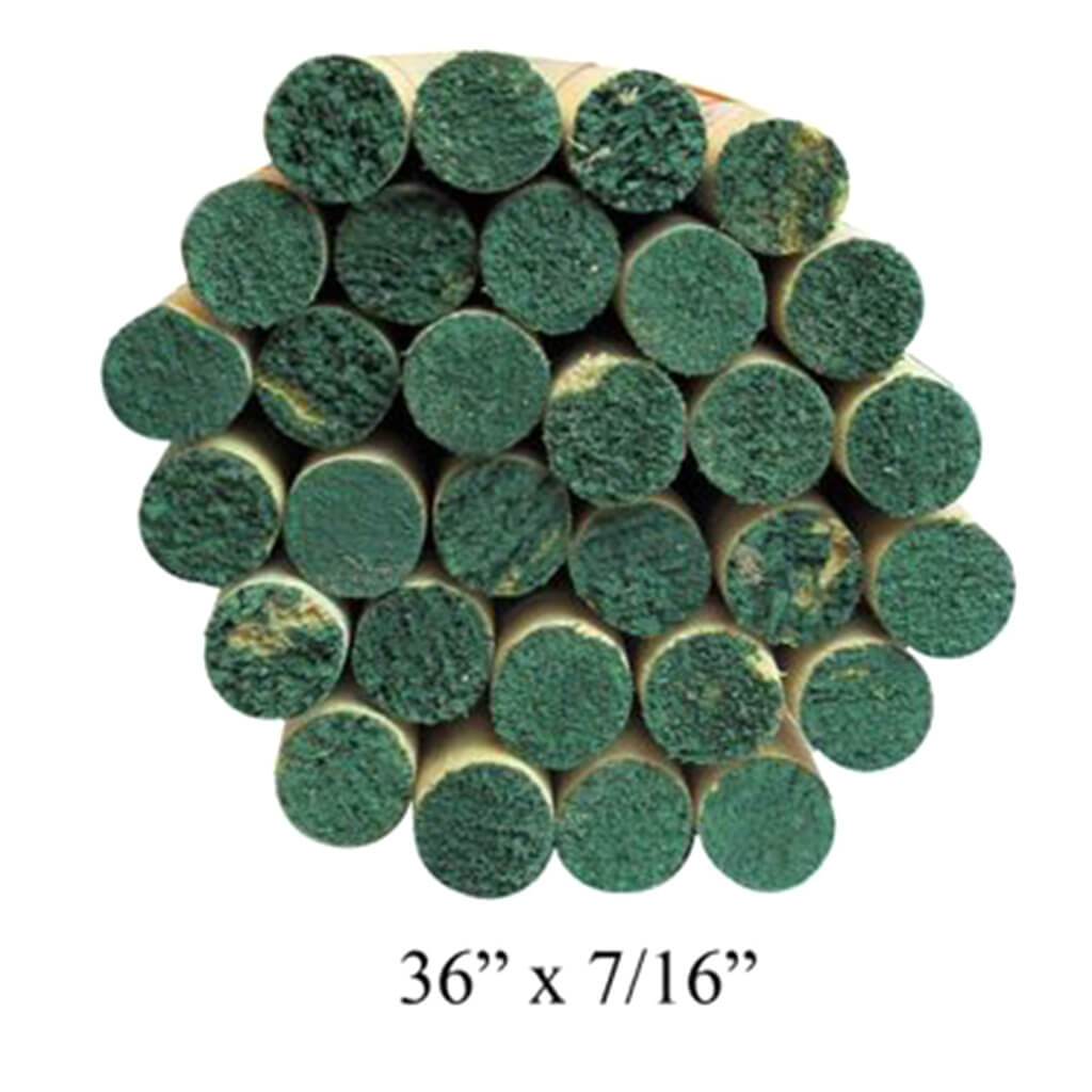 Hardwood Dowels 7/16in x 36in Green