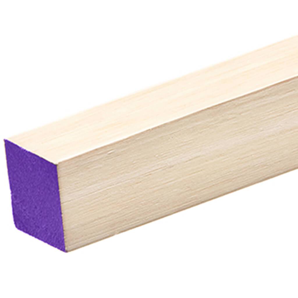 Dowels 1/2inSq x 36in Purple