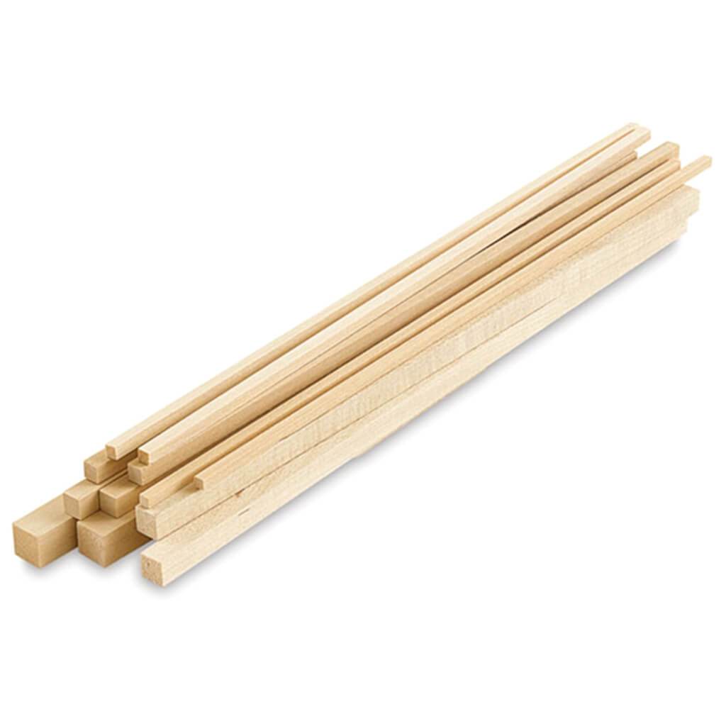 Dowels 3/4inSq x 36in Red