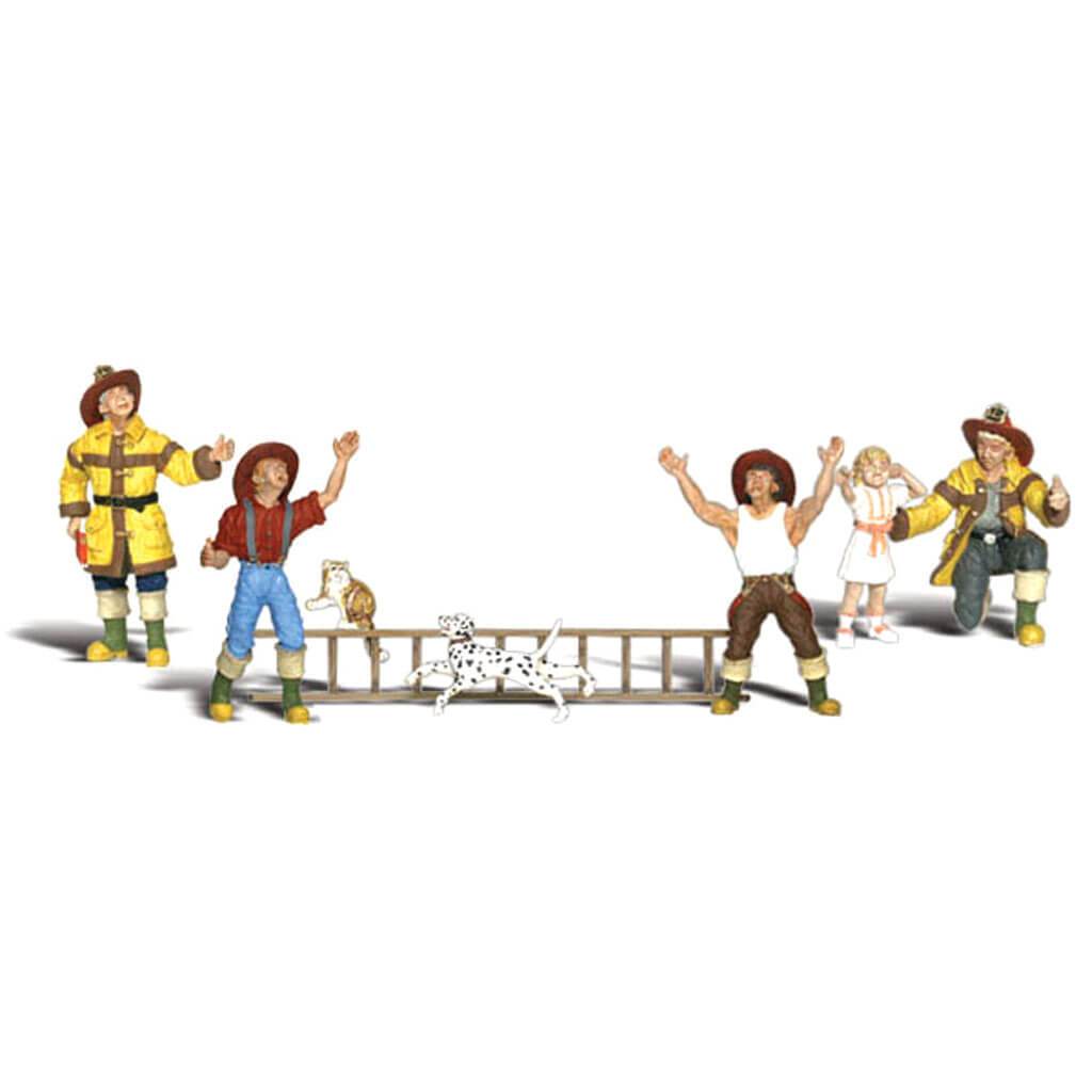 Firemen to the Rescue - HO Scale