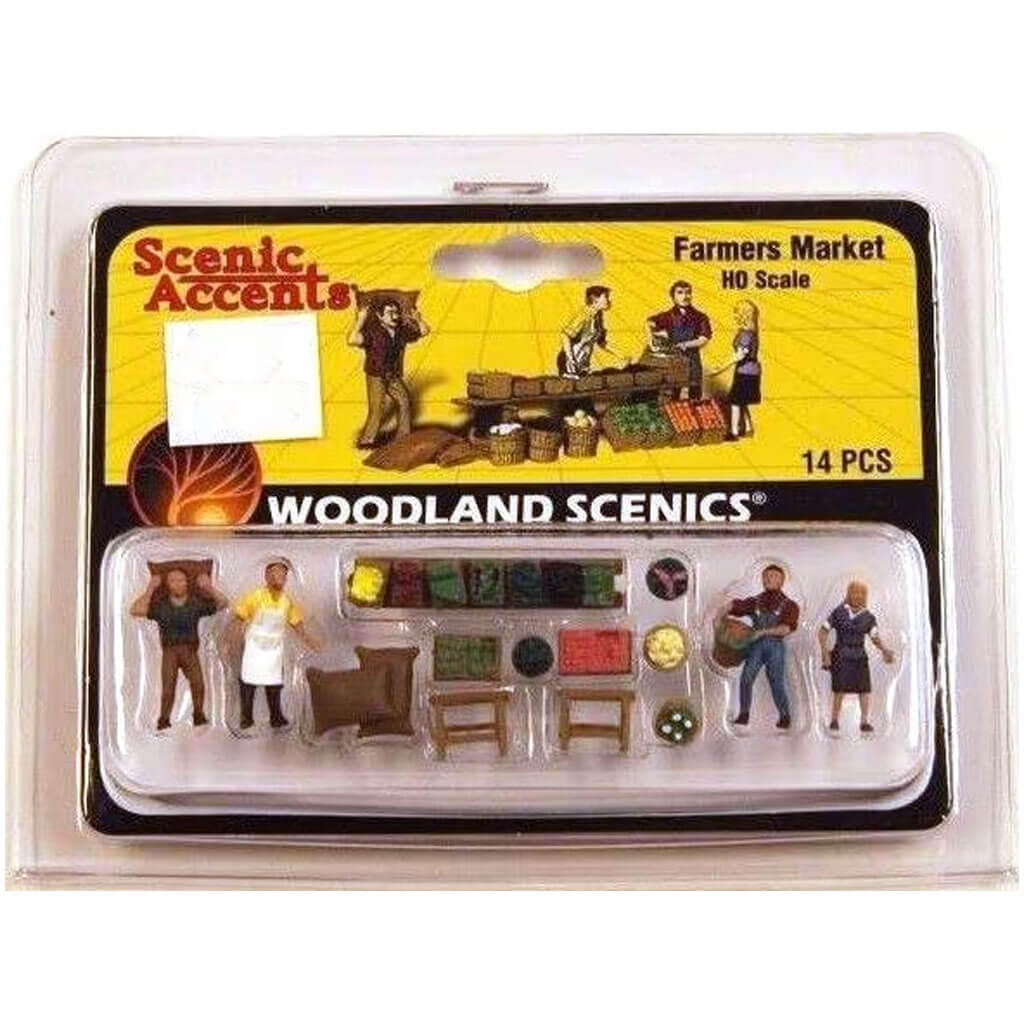 Woodland Scenics HO Scale Farmer&#39;s Market &amp; Accessories Scenic Accents