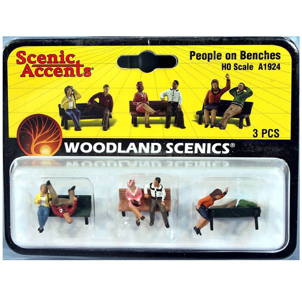 People on Benches - HO Scale