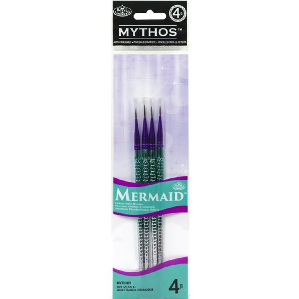 Mythos Mermaid Watercolor Liner Brush 4pcs