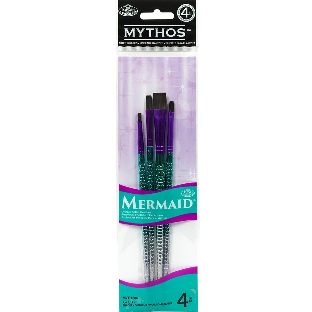 Mythos Mermaid Variety Paint Brush Set of 4