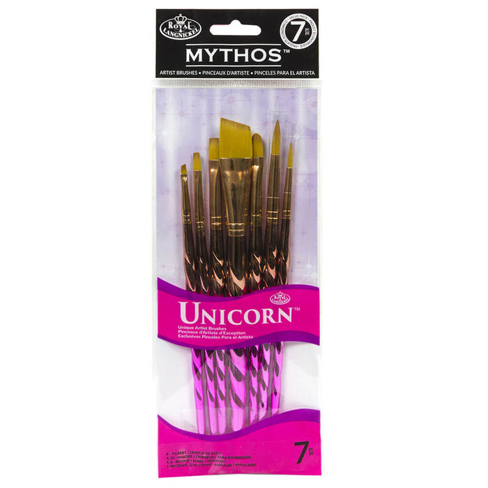 Royal & Langnickel Mythos Unicorn Variety Craft Brush Set of 7