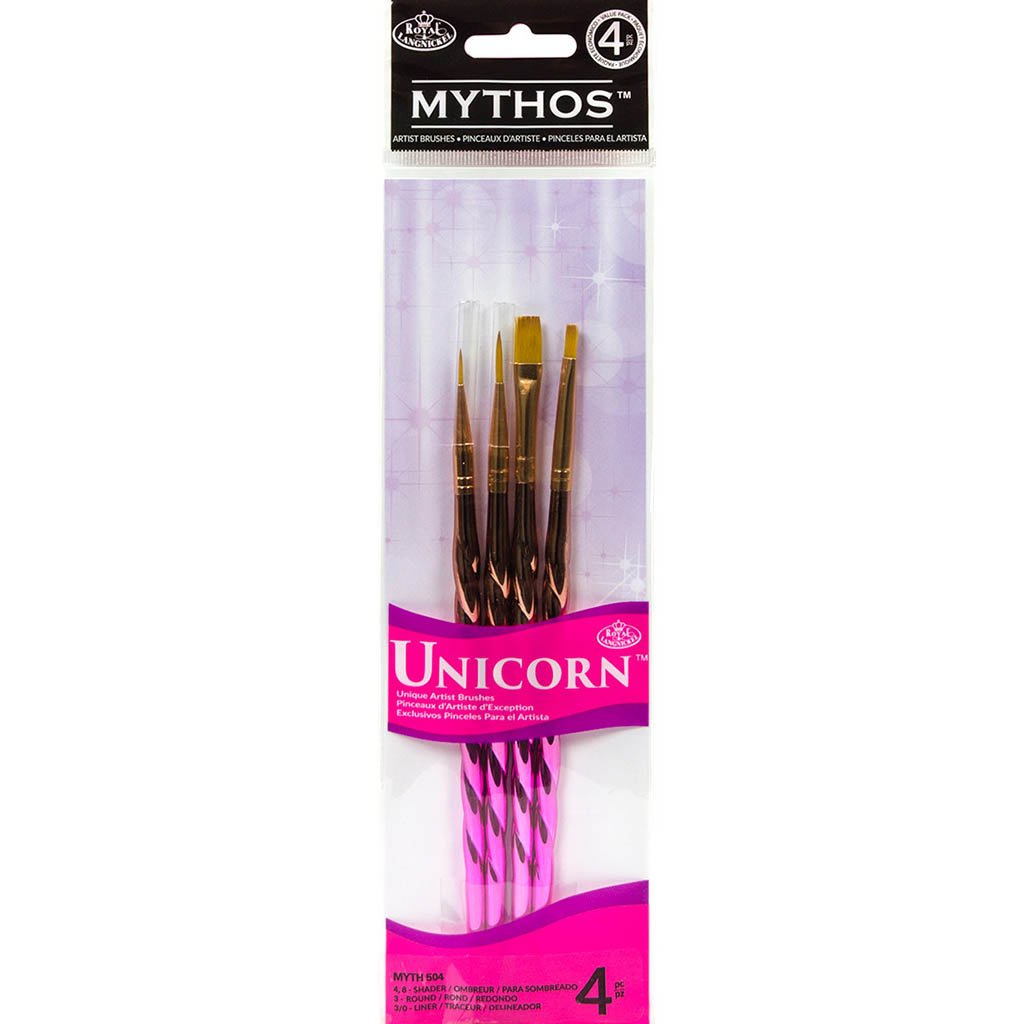 Mythos Unicorn Handle Paint Brush 4pcs