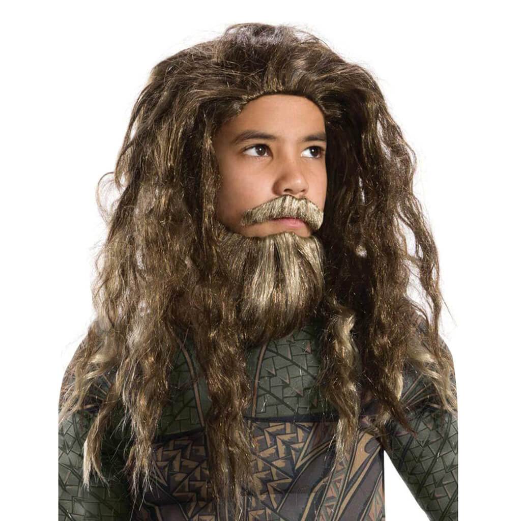 Aquaman Beard &amp; Wig Set