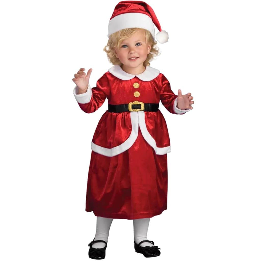 Girls Lil&#39; Mrs. Claus Costume