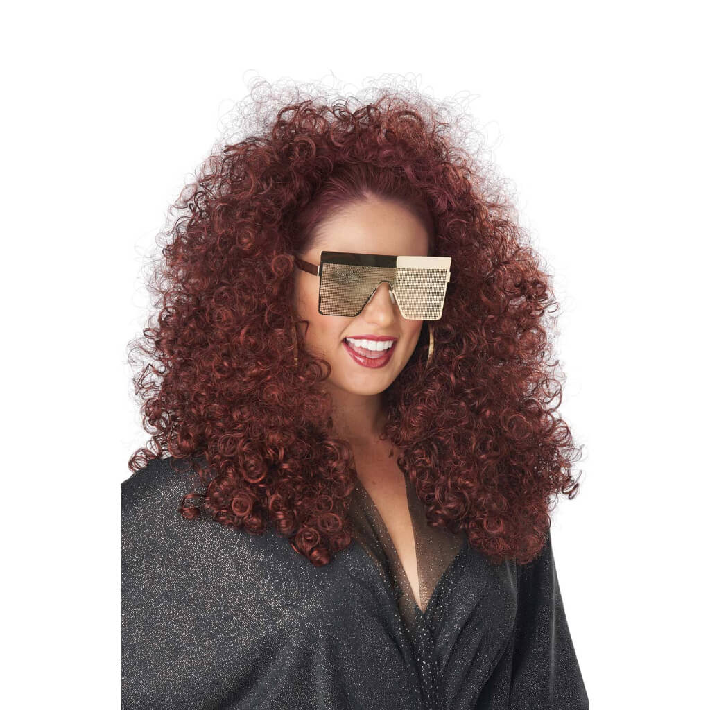 3/4 Curly Fall Wig - Burgundy