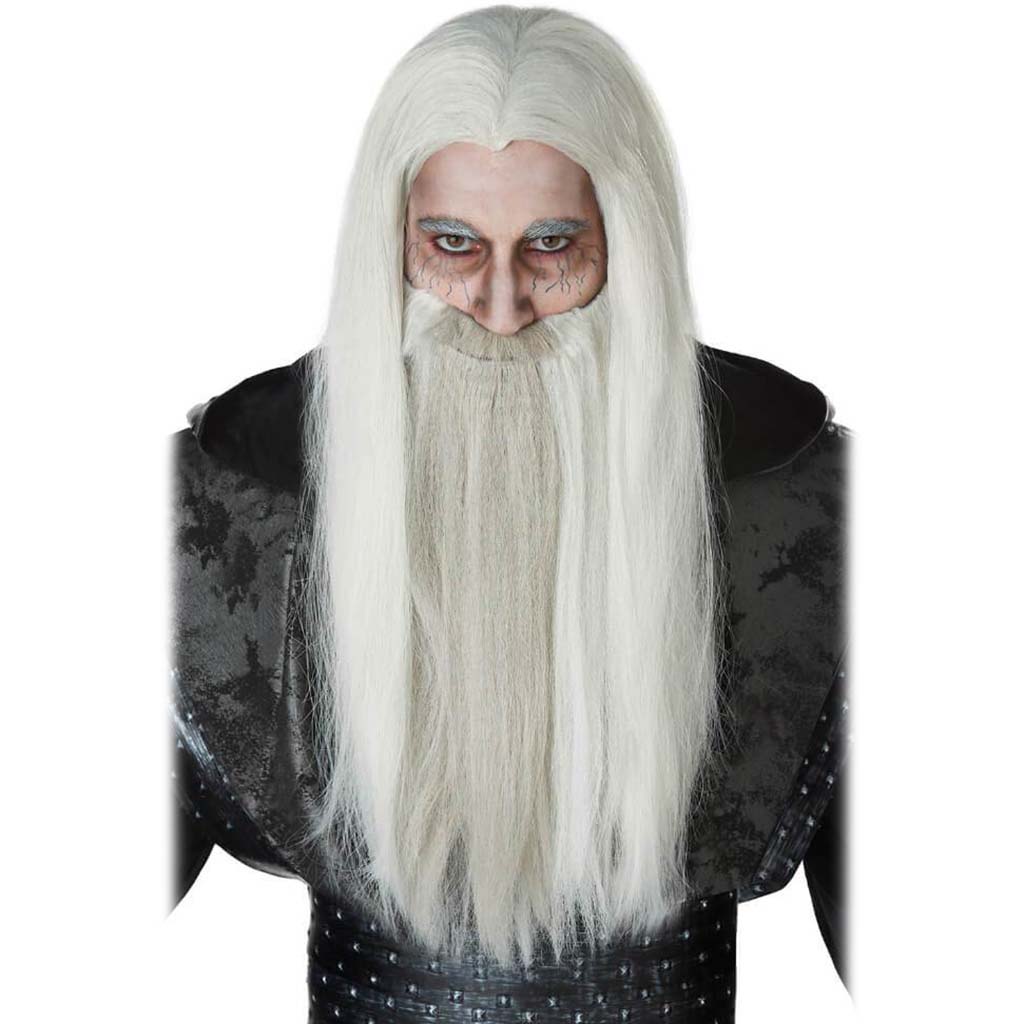 Dark Wizard Wig &amp; Beard