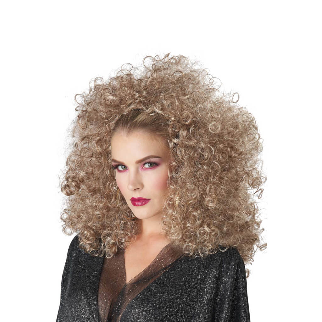 3/4 Curly Fall Wig - Blonde