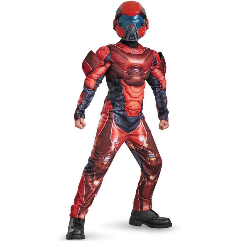 Red Spartan Classic Muscle Costume