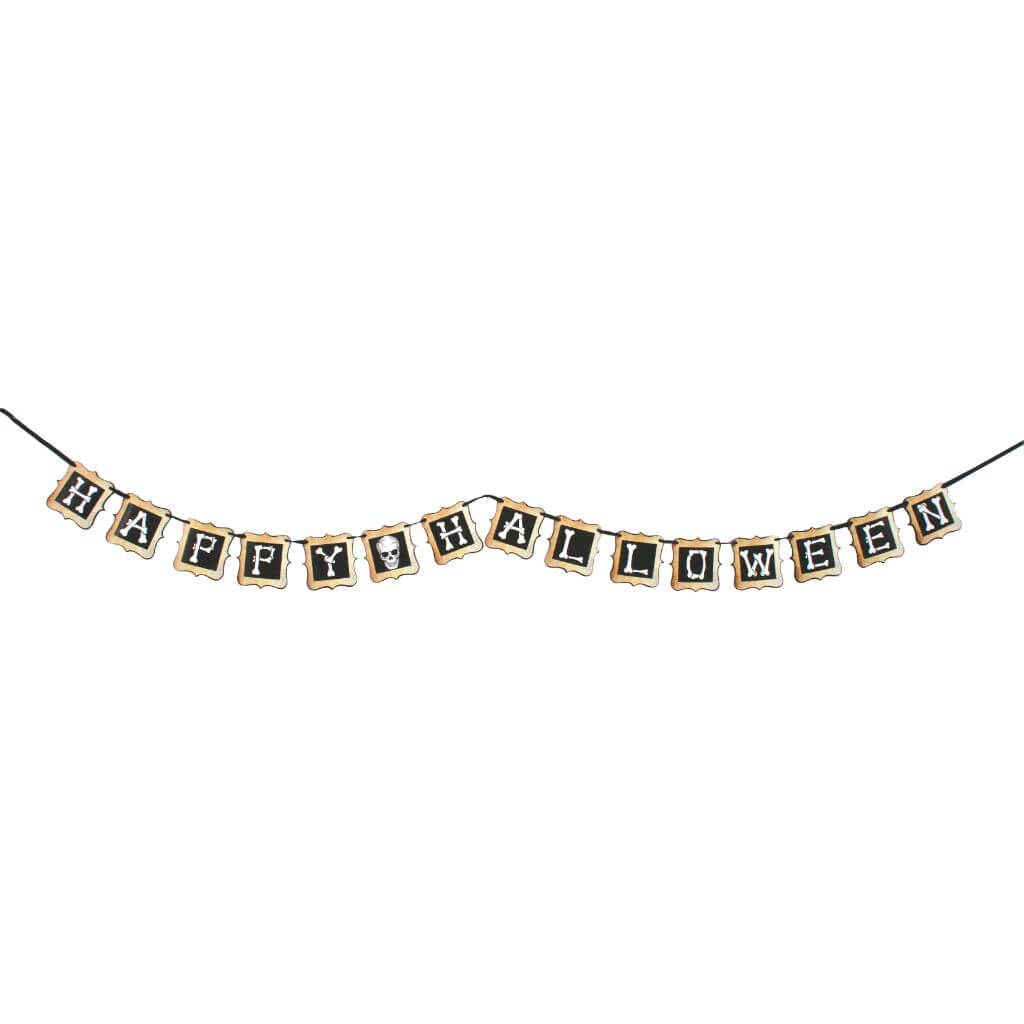 Glitter Banner Decor Happy Halloween