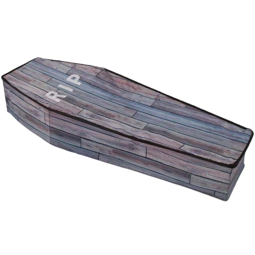 Collapsible Coffin Wood Grain 5ft