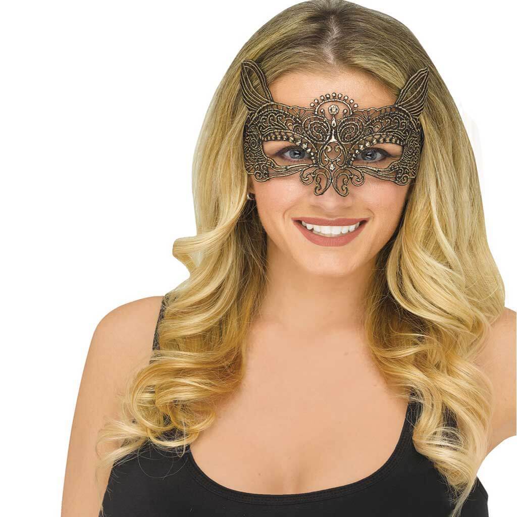 Cat Gothic Lace Mask