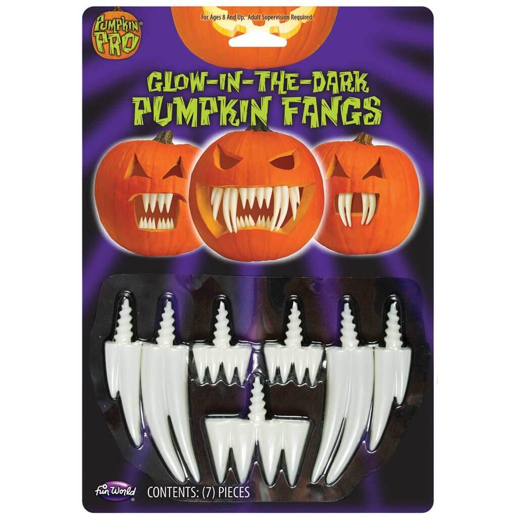 Glow in the Dark Pumpkin Fangs