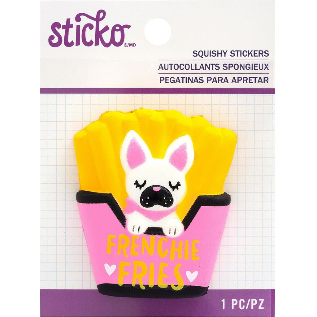 Frenchie Fries Squishy Sticker