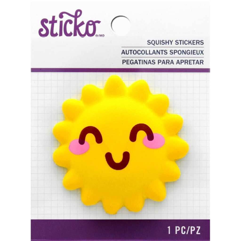 Sun Face Squishy Sticker