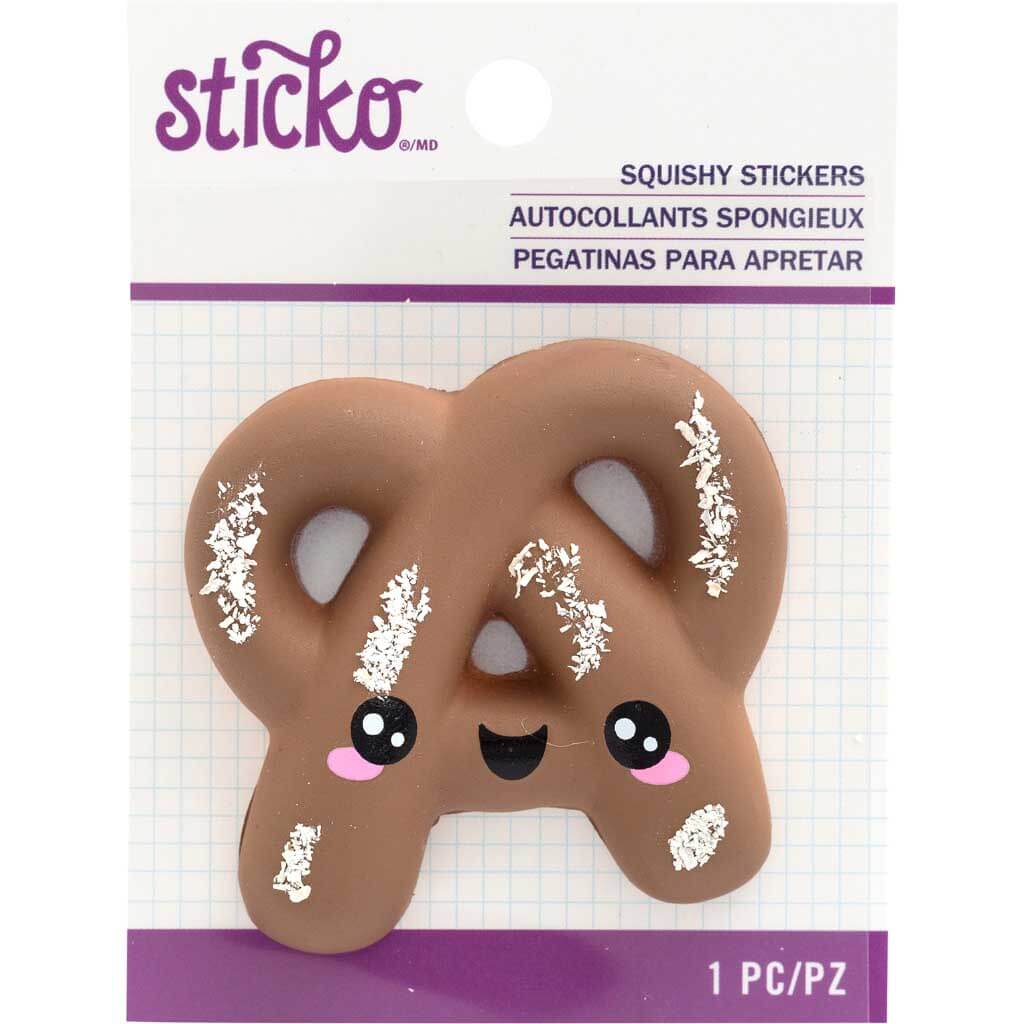 Pretzel Squishy Sticker