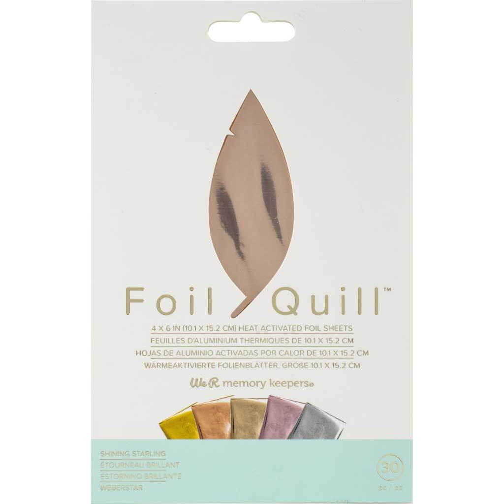 Foil Quill Foil Sheets 4in x 6in 30pkg Shining Starling
