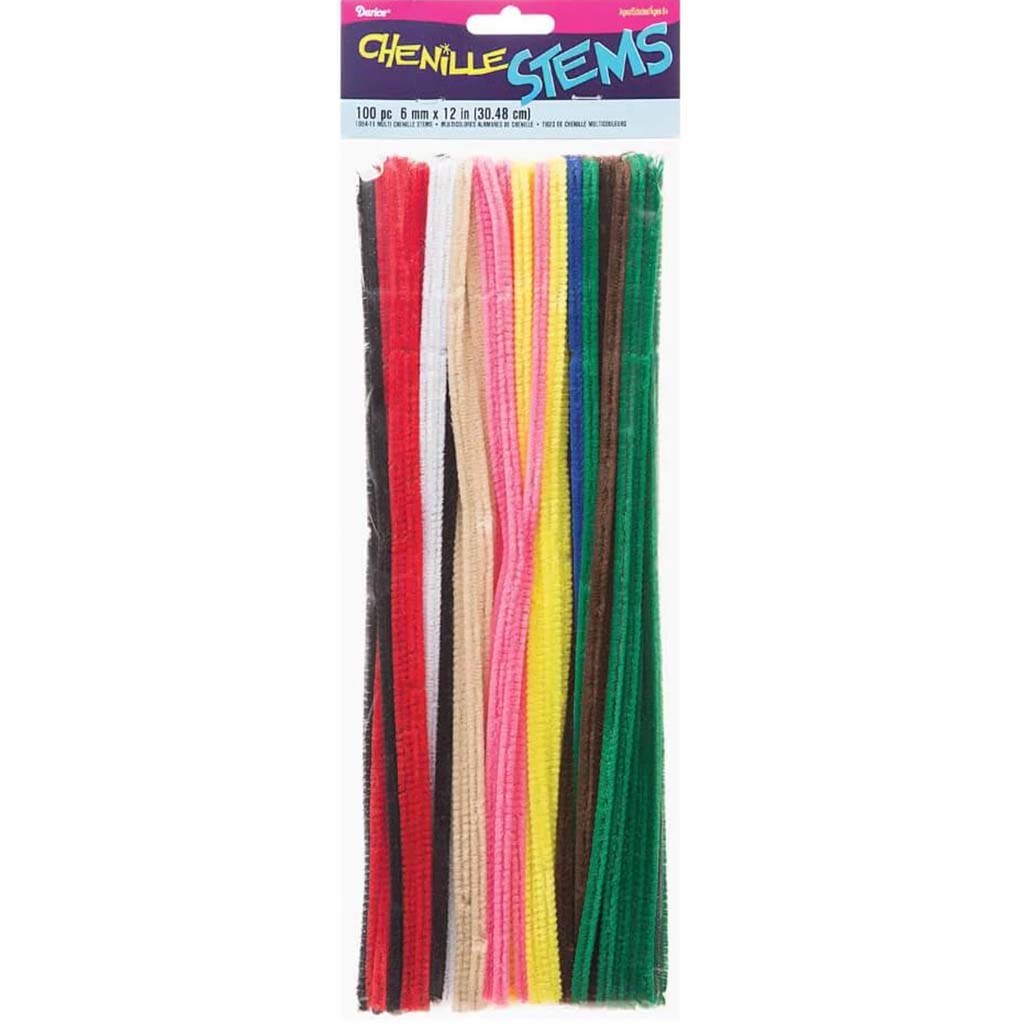 Chenille Stems Multi Color 6mm 100pcs