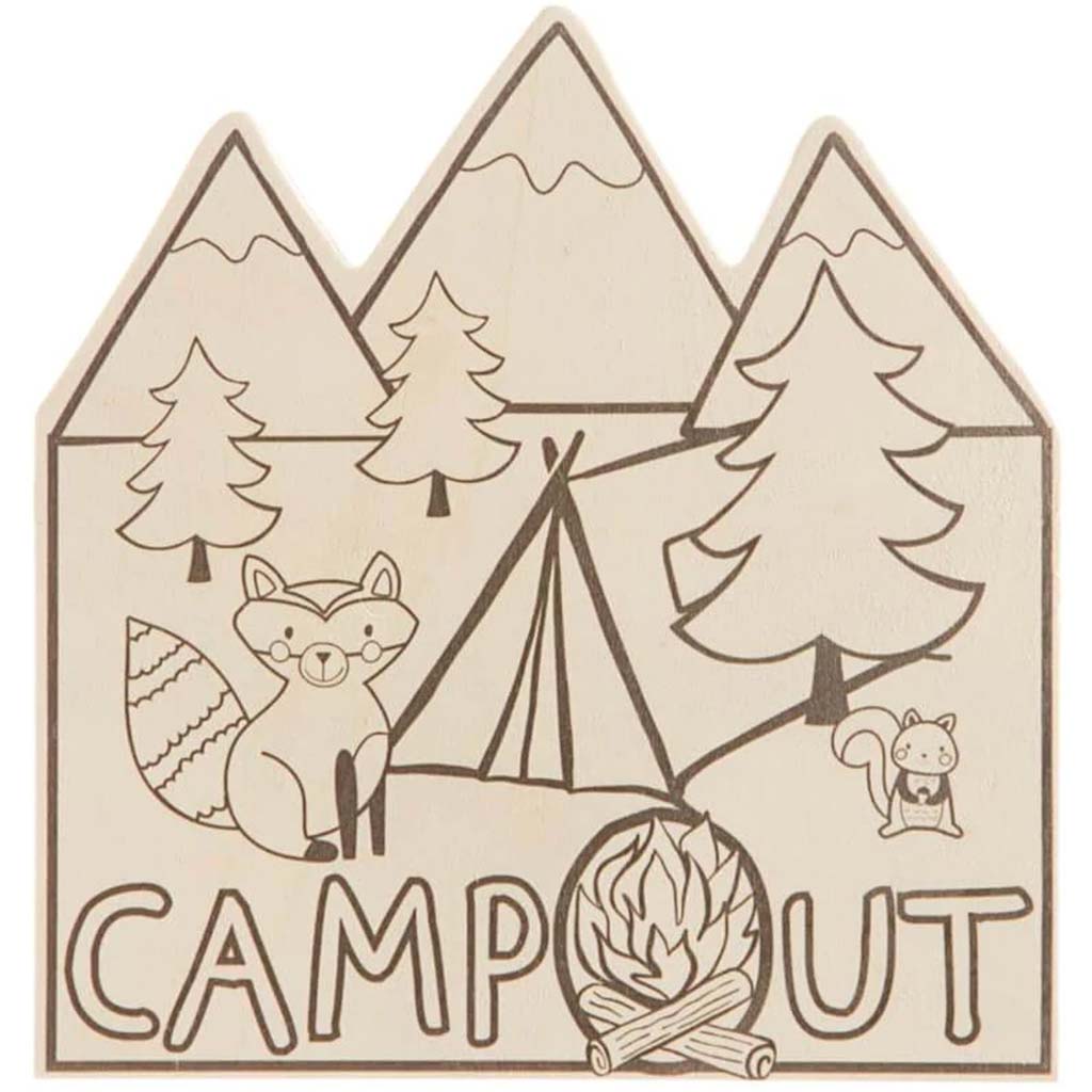 Wood Word Camp Out