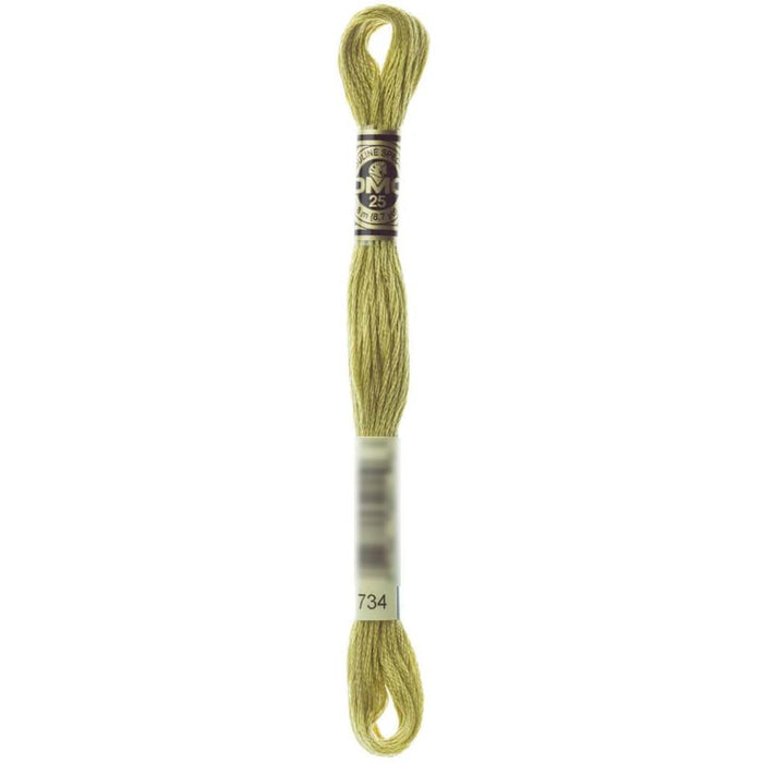Dmc Floss Light Olive Green Tan 