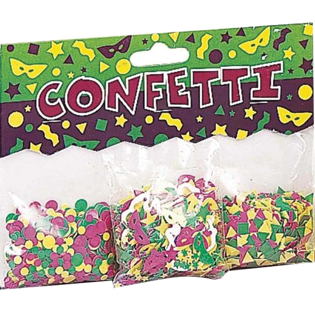 Mardi Gras Plastic Confetti