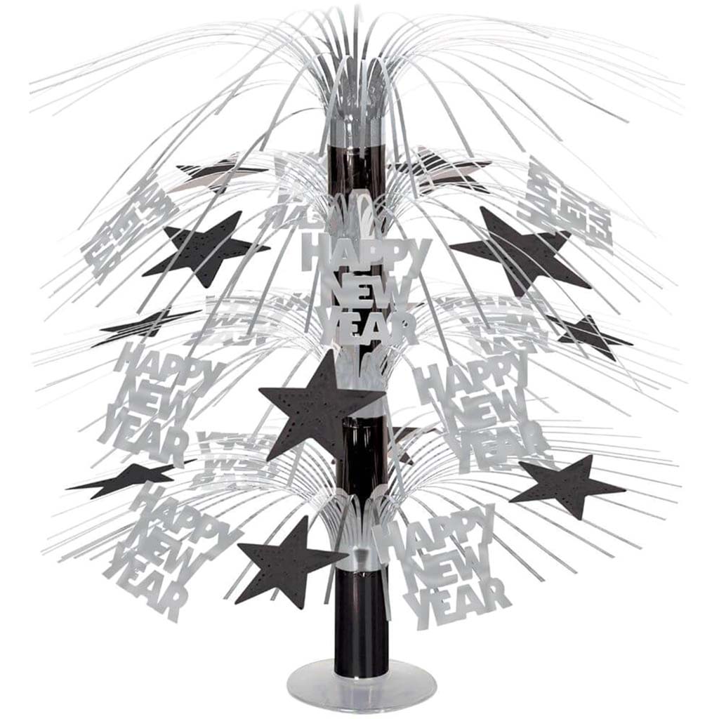 Centerpiece Cascade Happy New Year 18in