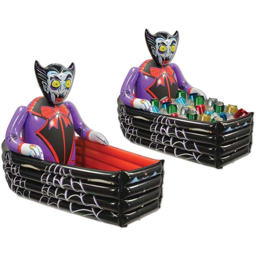 Inflatable Vampire &amp; Coffin Co 3ft 6in x 30in