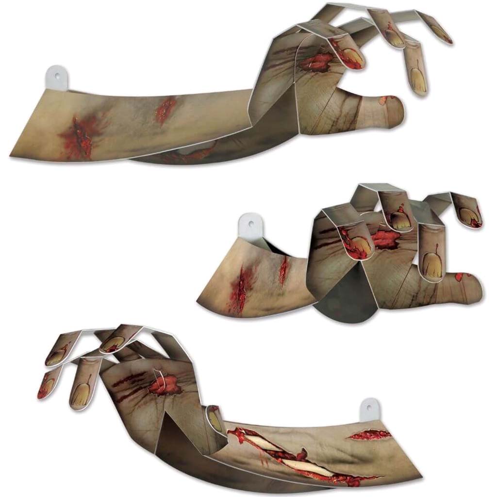 Hands 3-D Zombie 15in