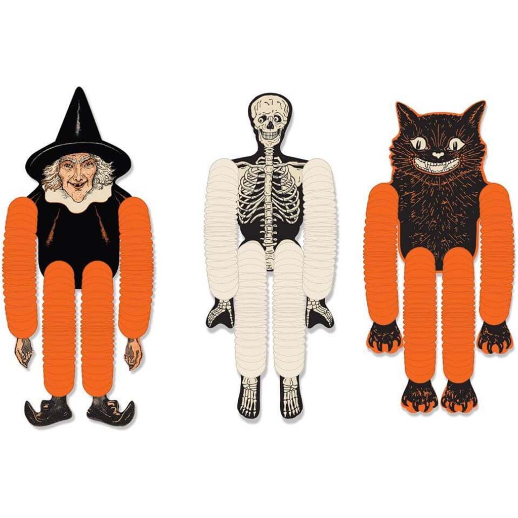 Vintage Halloween Tissue Dancers 14in