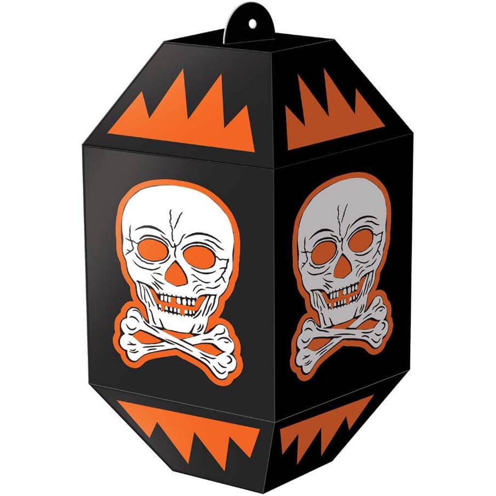 Paper Lanterns Vintage Halloween Skull 7in