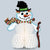 Centerpiece Snowman 11in