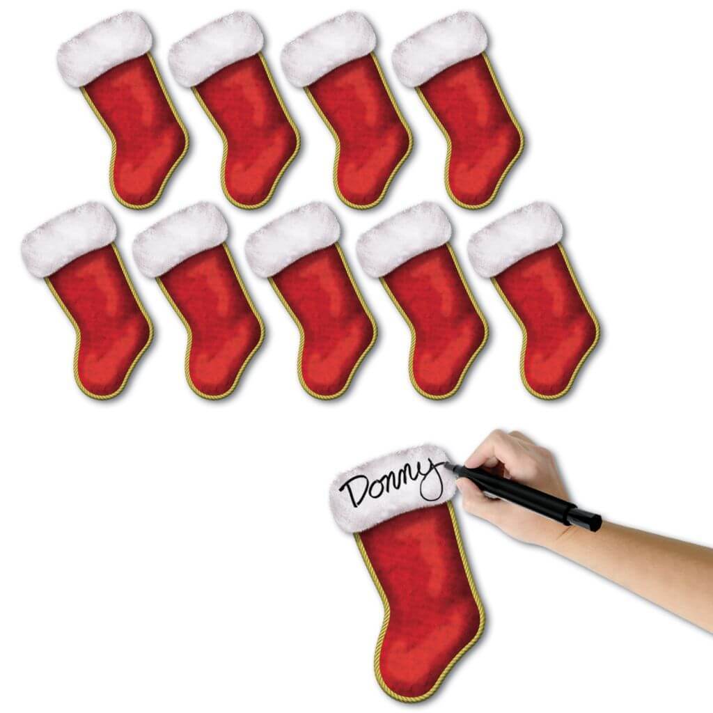 Mini Christmas Stocking Cutouts 7¼in