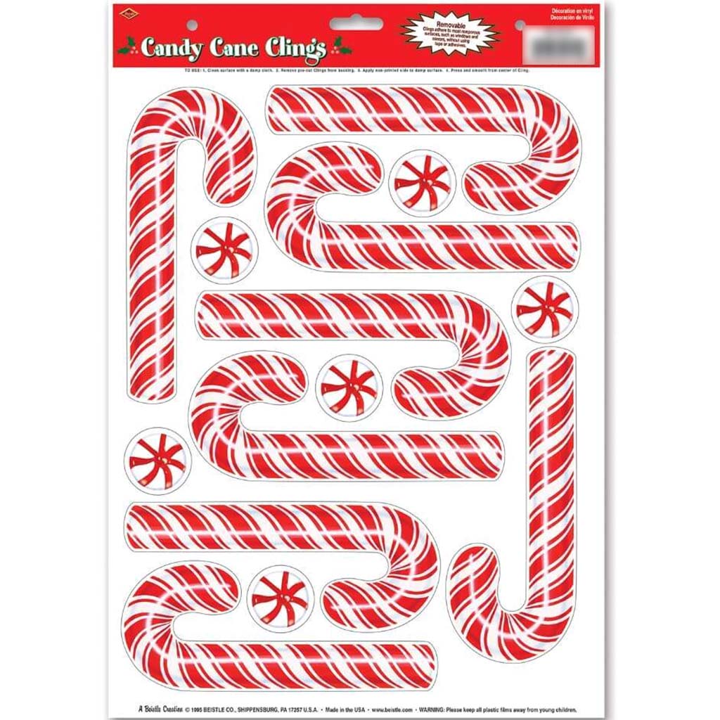 Candy Cane Clings