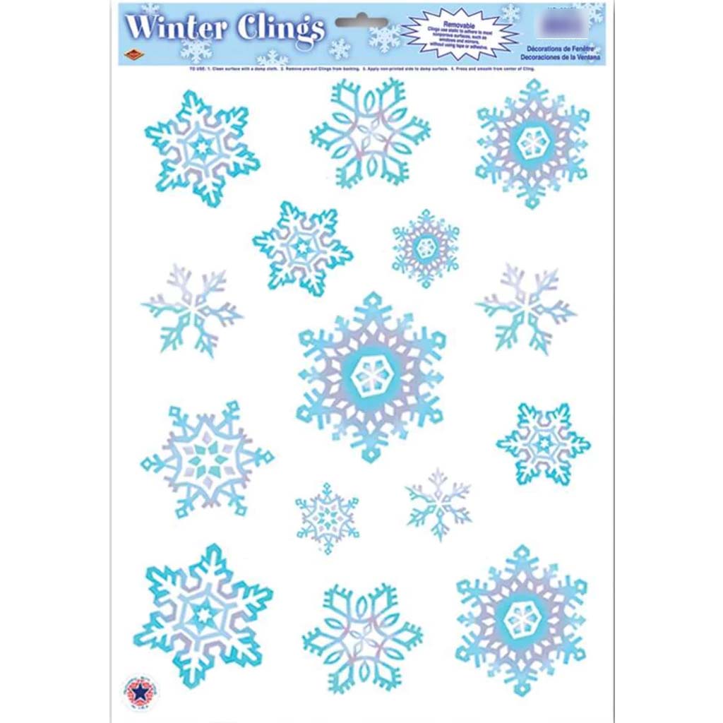 Snowflake Winter Clings