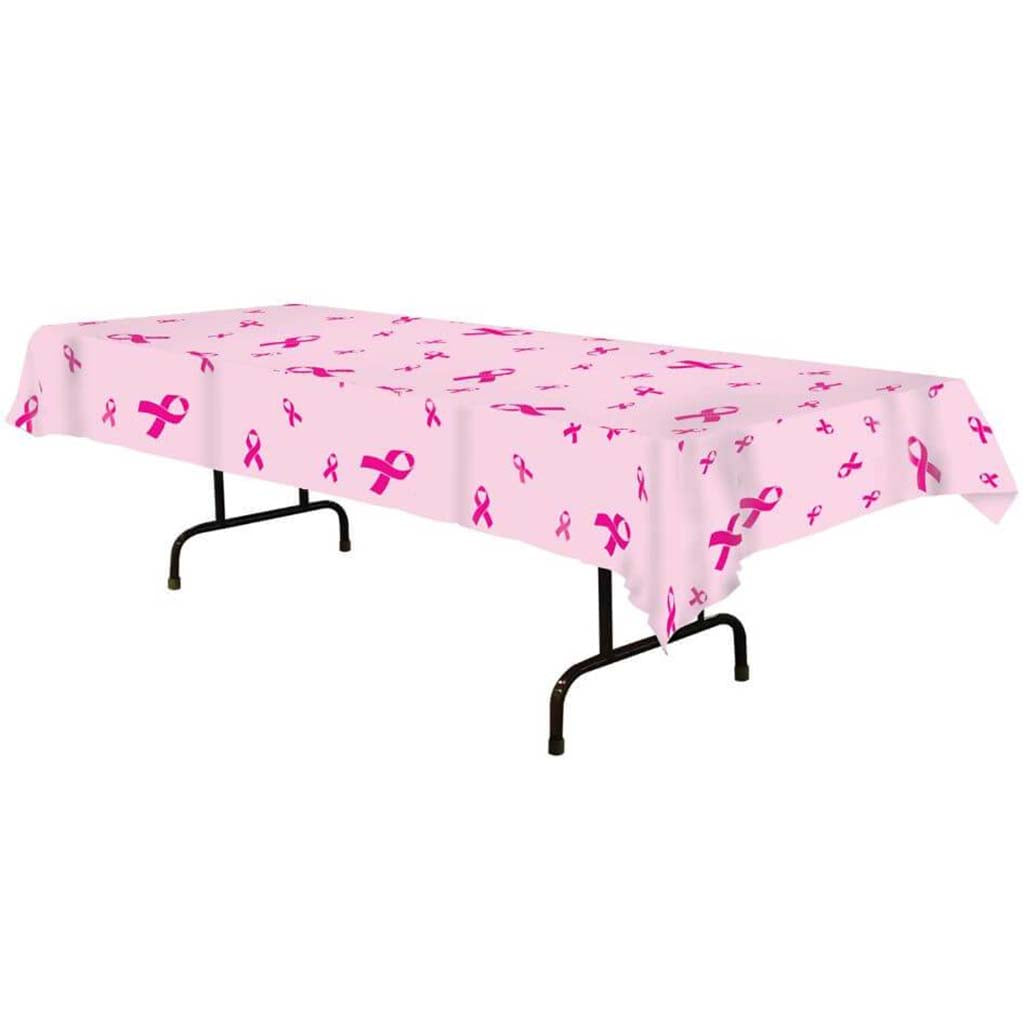 Rectangular Tablecover Pink Ribbon 54in x 108in