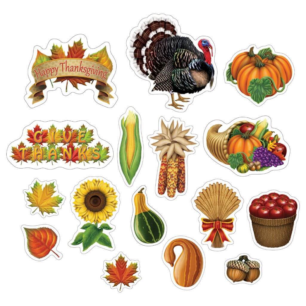 Cutouts Thanks Giving 4.5in x 13.25in