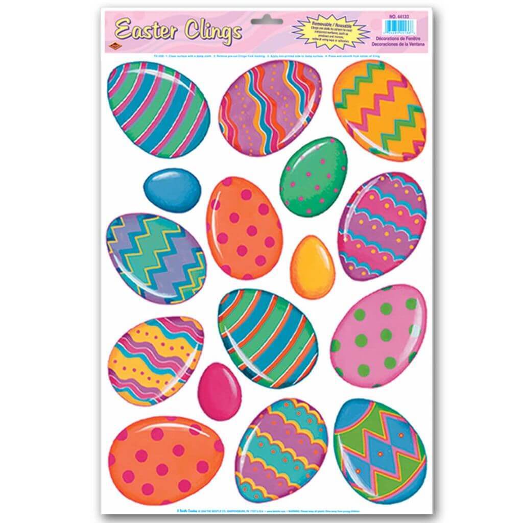 Clings Color Bright Egg 12in x 17in