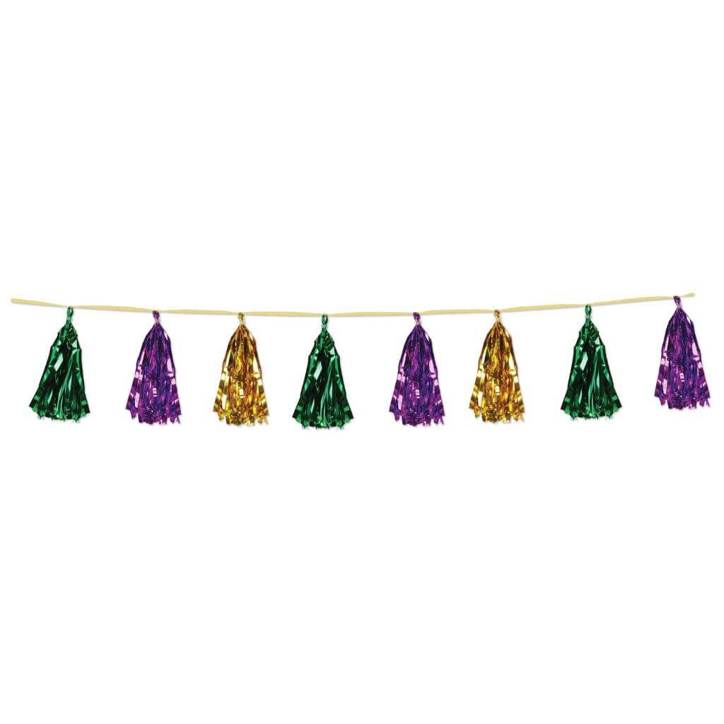 Metallic Tassel Garland Gold Orange